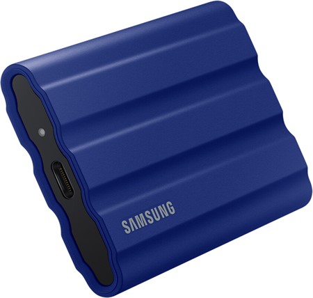 Samsung T7 1TB Shield Blå Portabel hårddisk